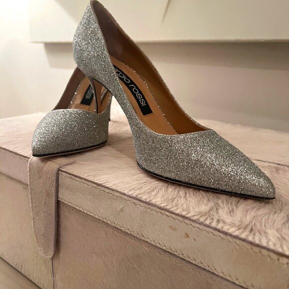 Sergio Rossi Pumps - Godiva Silver Glitter - Picture 4 of 8